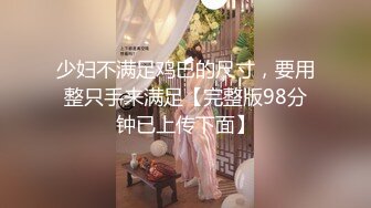 少妇不满足鸡巴的尺寸，要用整只手来满足【完整版98分钟已上传下面】