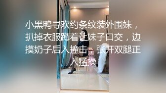 小黑鸭寻欢约条纹装外围妹，扒掉衣服蹲着让妹子口交，边摸奶子后入撞击，张开双腿正入猛操